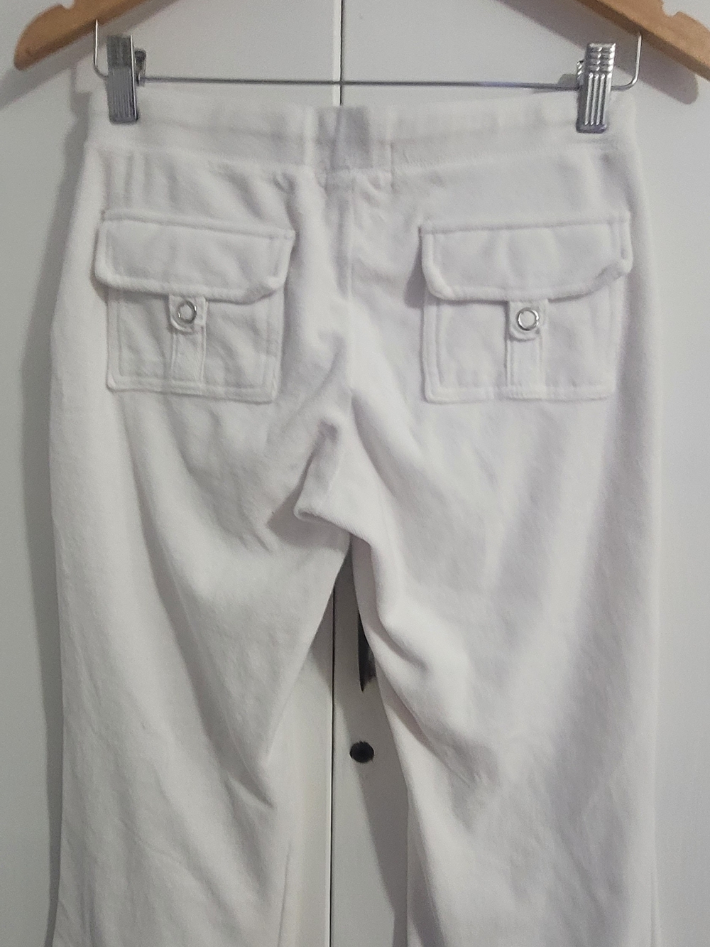 Active Basic White Drawstring Lounge Joggers - Picture 7 of 7
